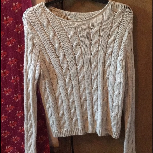 A knit sweater