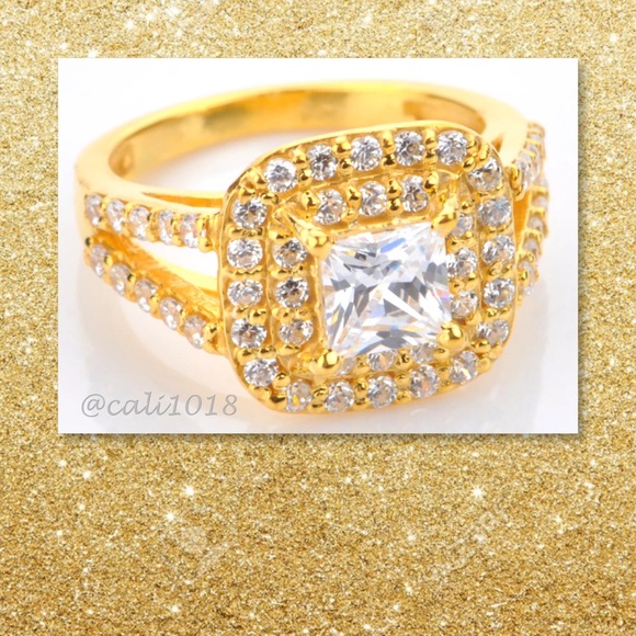 SOLD🆕14k Solid Gold 2.10ct Simulated Diamond Ring - Picture 3 of 4