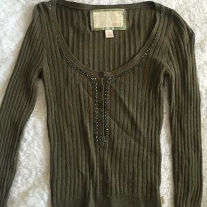 olive green HCO sweater