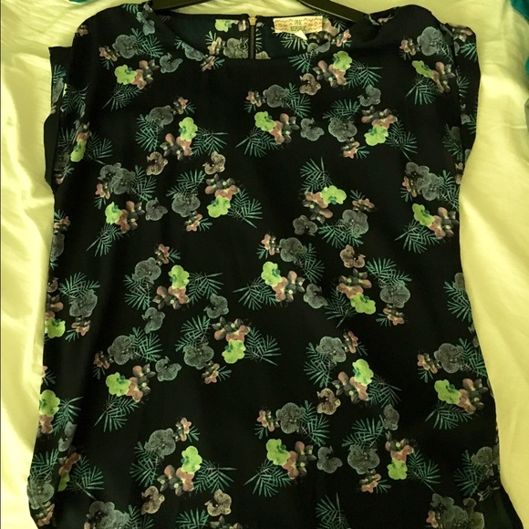 Tropical print blouse