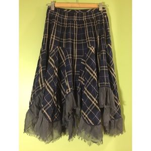 Free People Frayed Maxi Skirt