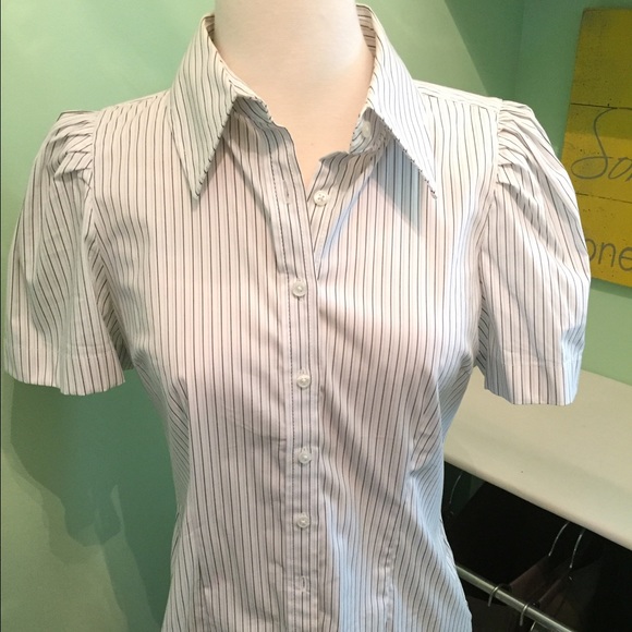 Express striped button down