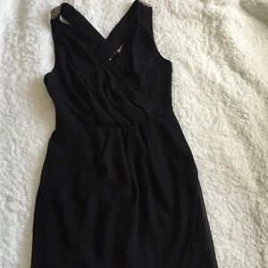 Black Dress with gold sequins