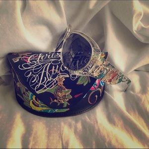 Christian Audigier sunglasses and case