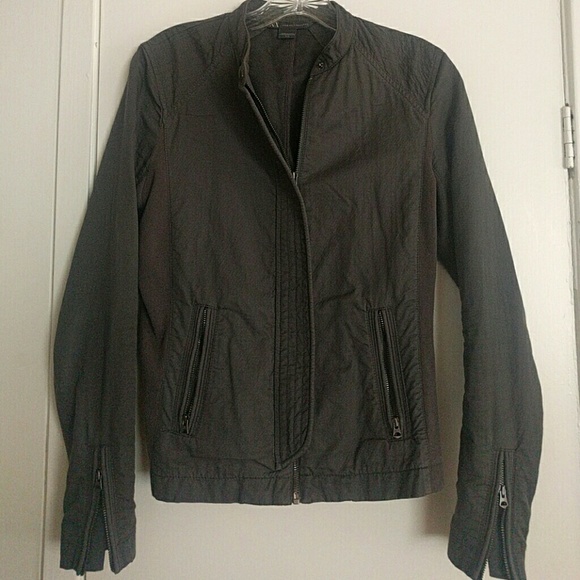Armani Exchange fitted moto jacket