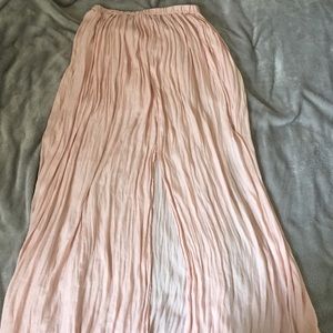 peach skirt