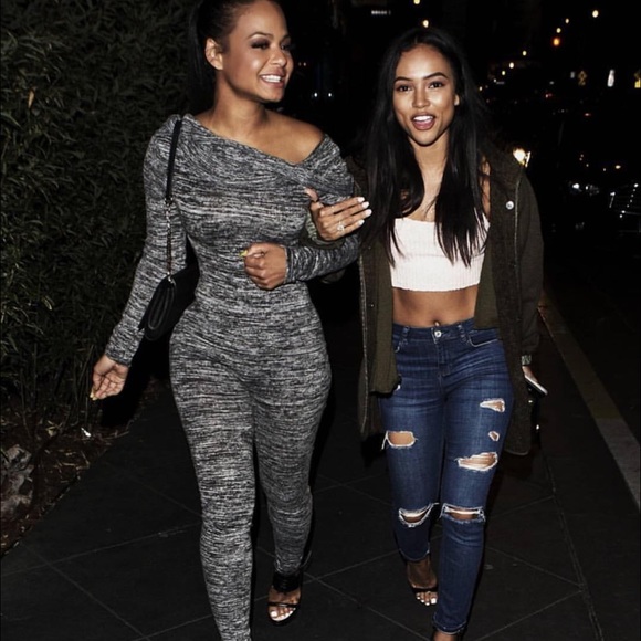 MEDIUM Fashion Nova Off-Shoulder Jumpsuit