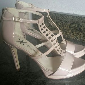 KARDASHIAN KOLLECTION blush/nude heels