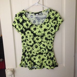Neon sunflower shirt