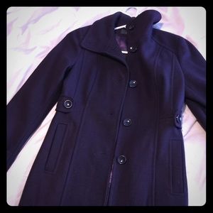 Kenneth Cole Purple Pea Coat