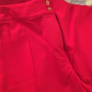 Red Alfani Cigarette Pants