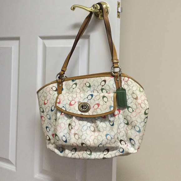 Coach Handbags - White Coach Purse