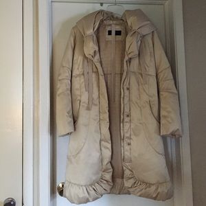 Elie Tahari Champagne-colored Down Coat