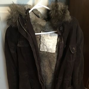 Very cute Abercrombie fur lined jacket.