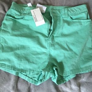 Turquoise American apparel shorts