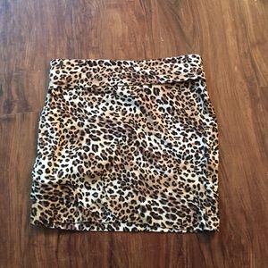 Cheetah print skirt