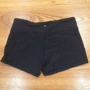 Lululemon black spandex shorts