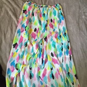 multi-colored swim cover up