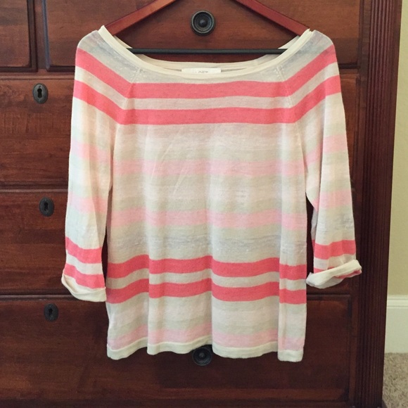 Sheer 3/4 sleeve over shirt