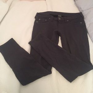 True Religion Grey Jean leggings