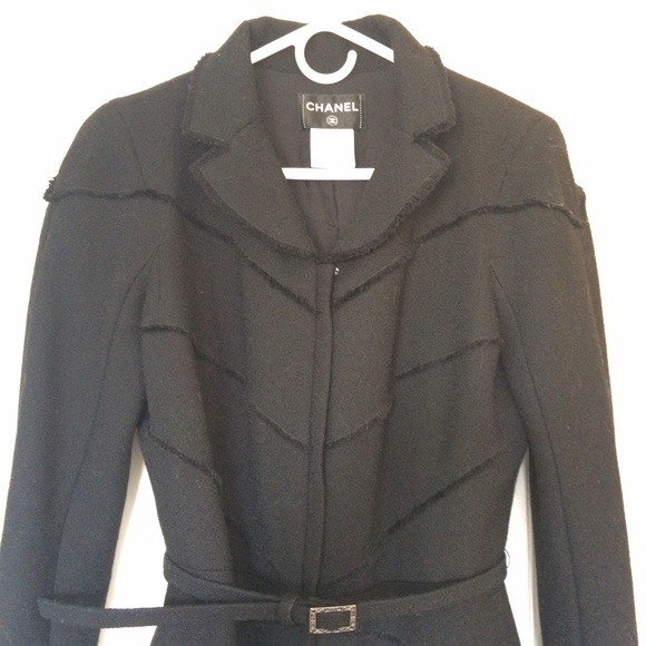 CHANEL Jackets & Blazers - 💖HP🎉CHANEL Authentic Black Coat