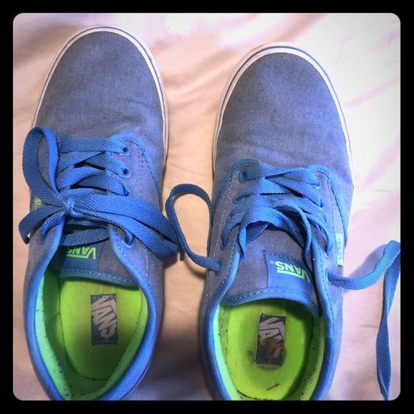 Blue Vans tennis shoes