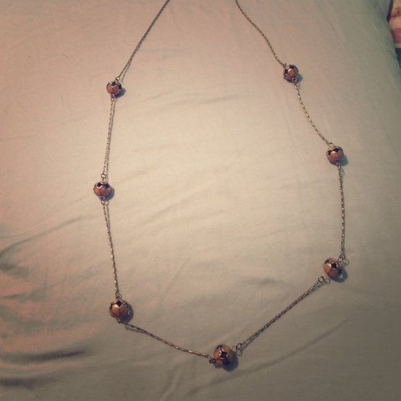 Long strand necklace