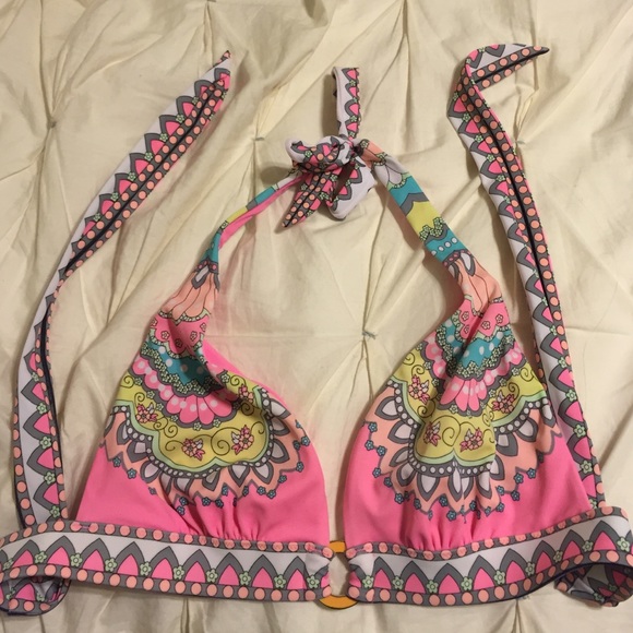 Neon Paisley VS Bikini Top