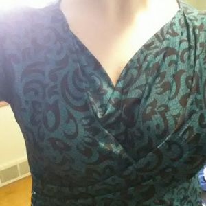 Green Criss-Cross Top