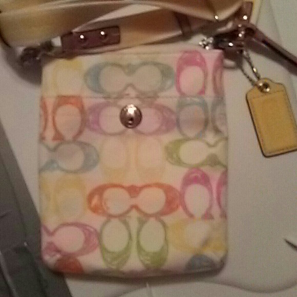 Coach rainbow crossbody bag