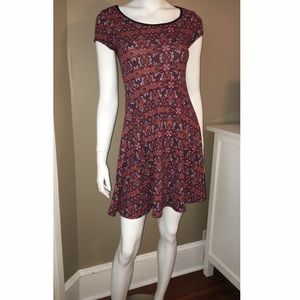 Short Sleeve Printed Sundress