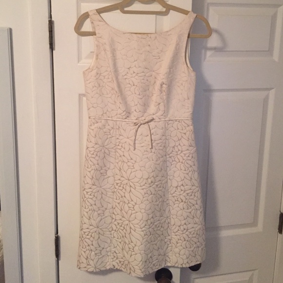 Cream Floral Dress