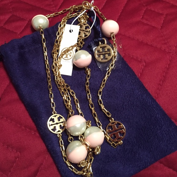 🆕Tory Burch Evie Chain Rosary necklace. NWT - Picture 2 of 6