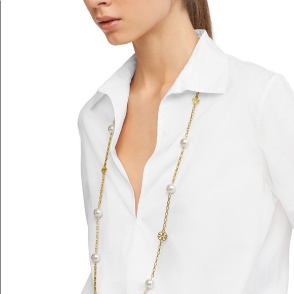 🆕Tory Burch Evie Chain Rosary necklace. NWT - Picture 6 of 6