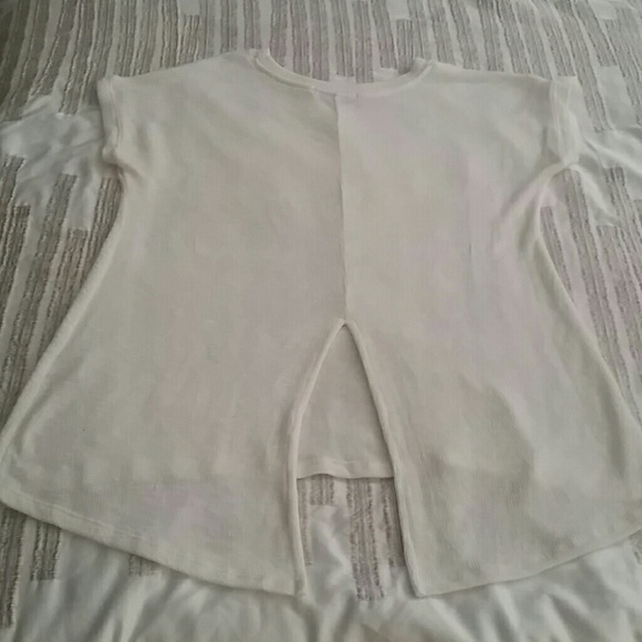 Split Back Sweater Top - Picture 2 of 4