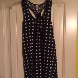 Polka dot swimsuit cover up