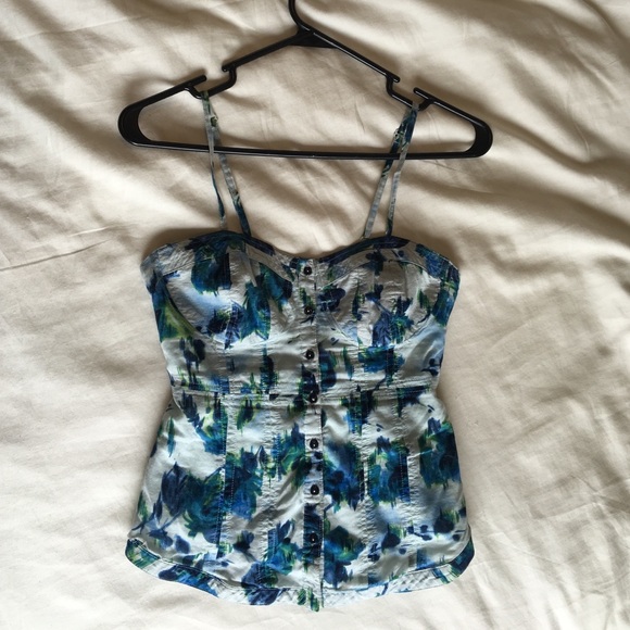Lauren Conrad peplum crop top