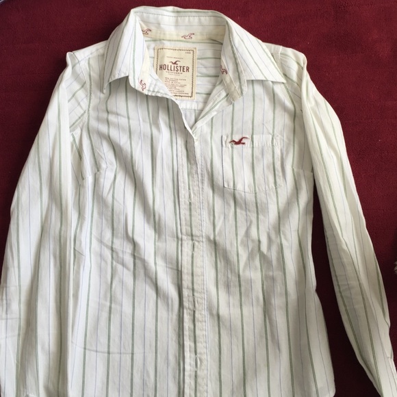 Striped HCO Button Up Top