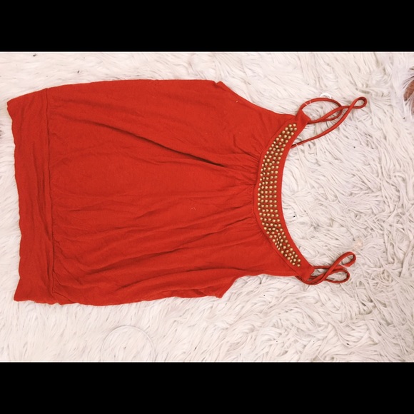 Brunt orange crop top.