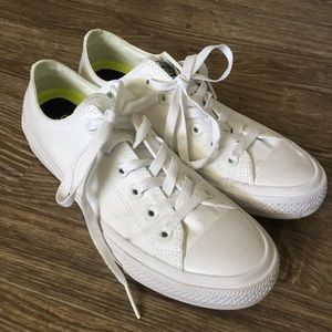 all white converse
