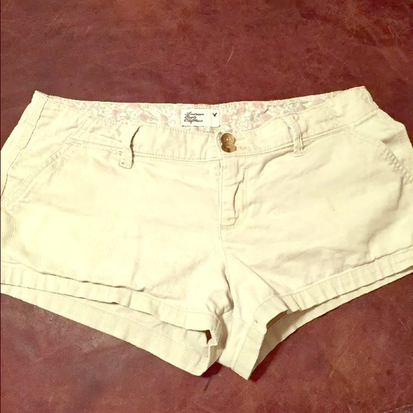 Khaki  American Eagle Women Shorts Size 8