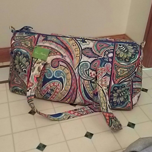 Vera Bradley paisley  travel/duffle bag