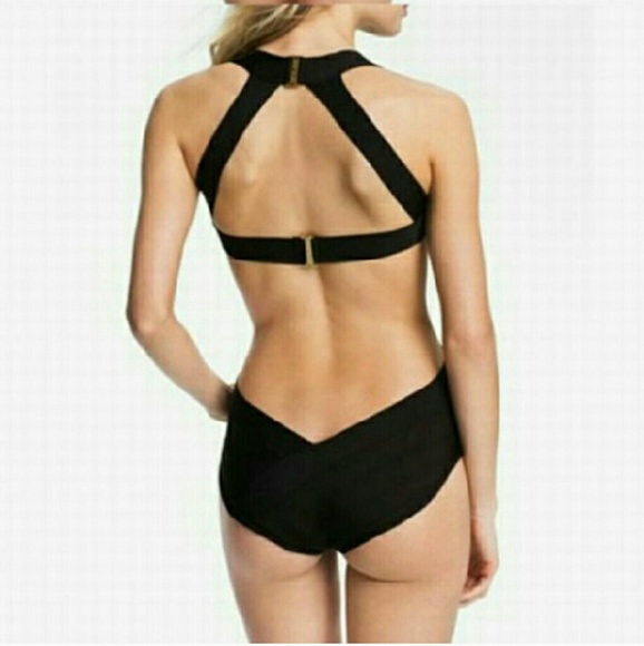 Fashion black crossover bandage swimwear brazilian - Picture 2 of 4