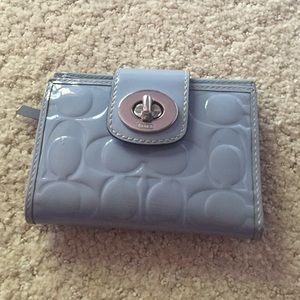Coach blue/gray wallet