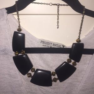 Black and Gold Chunky Necklace