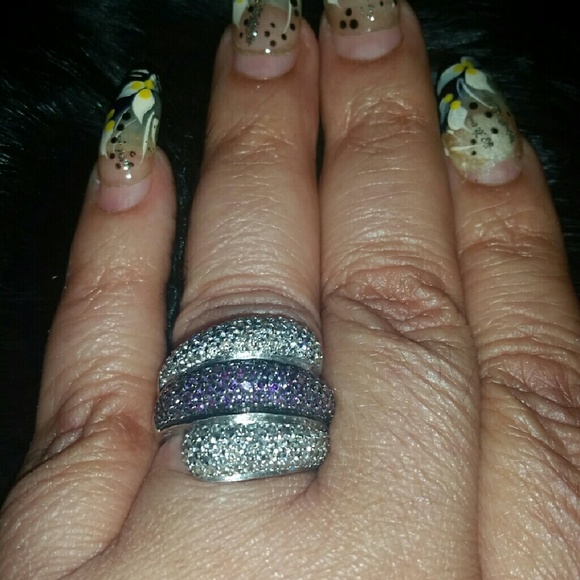 Vintage sterling silver Topaz