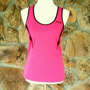 Fila Workout Bra Tank Top. Hot Pink