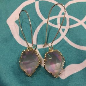 SOLD Kendra Scott Iridescent Slate Gold Earrings