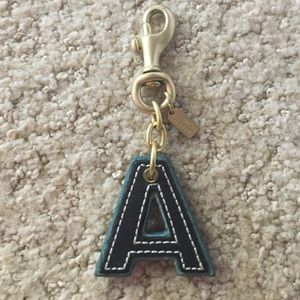 Coach 'A' key chain