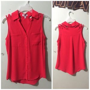 Sleeveless red portofino